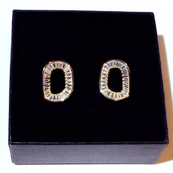 14k gold diamond earrings - Picture 3 of 3
